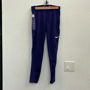 Women’s Nike Purple Dri-Fit 'Go Tigers' Leggings Size: Large